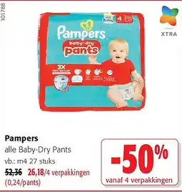 Colruyt Pampers m4 27 stuks aanbieding