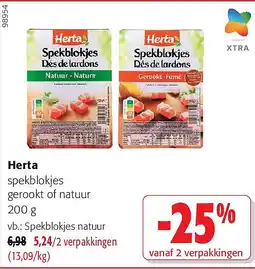 Colruyt Herta Spekblokjes natuur aanbieding