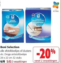 Colruyt Boni Selection alle afstofdoekjes of dusters aanbieding