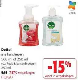 Colruyt Dettol alle handzepen 500 ml aanbieding