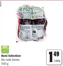 Colruyt Boni Selection Bio rode bieten 500 g aanbieding