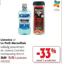 Colruyt Listerine of Le Petit Marseillais aanbieding