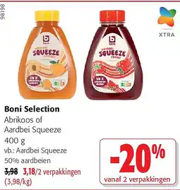 Colruyt Boni Selection Aardbei Squeeze 50% aardbeien aanbieding