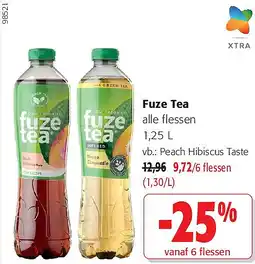Colruyt Fuze Tea alle flessen 1,25 L aanbieding