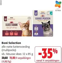 Colruyt Boni Selection alle natte kattenvoeding aanbieding