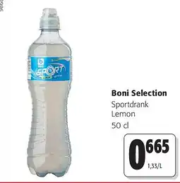 Colruyt Boni Selection Sportdrank Lemon 50 c aanbieding