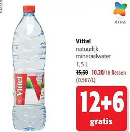 Colruyt Vittel natuurlijk mineraalwater 1,5 aanbieding