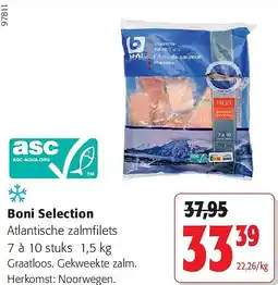 Colruyt Boni Selection Atlantische zalmfilets aanbieding
