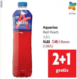 Colruyt Aquarius Red Peach 1,5 aanbieding