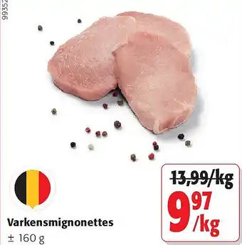 Colruyt Varkensmignonettes aanbieding