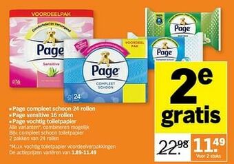 Albert Heijn Compleet schoon toiletpapier aanbieding