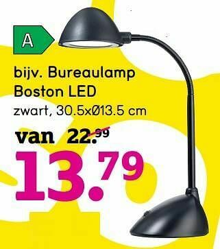 Leen Bakker Bureaulamp boston led aanbieding