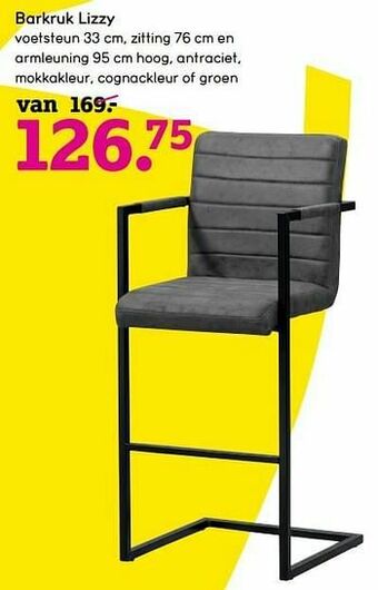 Leen Bakker Barkruk lizzy aanbieding