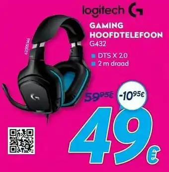 Krëfel Logitech gaming hoofdtelefoon g432 aanbieding