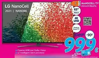 Krëfel Lg nanocell tv 65nano866pa aanbieding