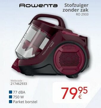 Eldi Rowenta Stofzuiger zonder zak aanbieding