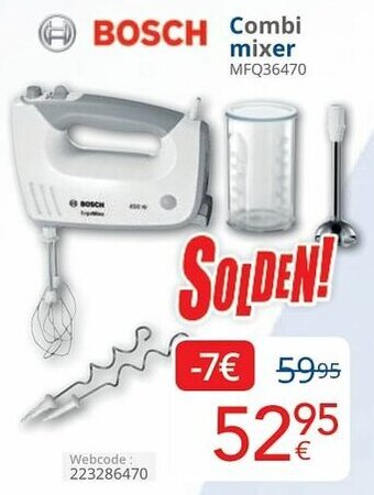 Eldi Bosch Combi mixer aanbieding