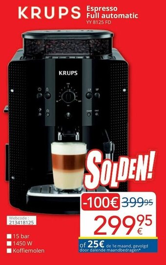 Eldi Krups Espresso Full automatic aanbieding