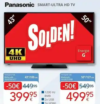 Eldi Panasonic Smart-Ultra HD TV 43"/109cm aanbieding