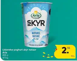 Carrefour IJslandse yoghurt skyr natuur Arla aanbieding