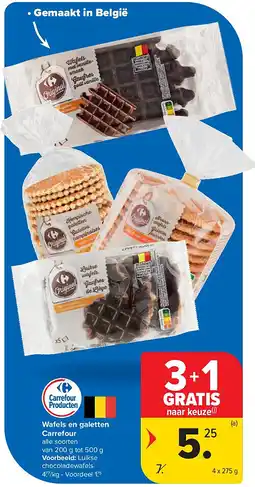 Carrefour Wafels en galetten Carrefour aanbieding
