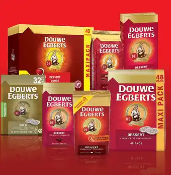 Naar keuze van het merk Douwe Egberts