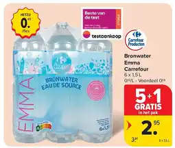 Carrefour Bronwater Emma Carrefour aanbieding