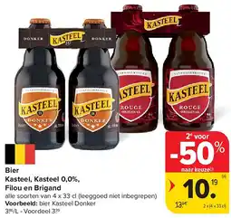 Carrefour Bier Kasteel, Kasteel 0,0%, Filou en Brigand aanbieding
