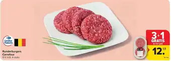 Carrefour Runderburgers Carrefour aanbieding