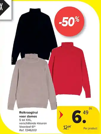 Rolkraagtrui voor dames