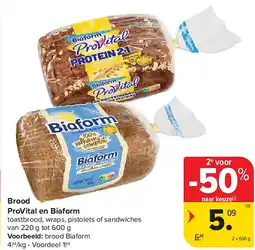 Carrefour Brood ProVital en Biaform aanbieding