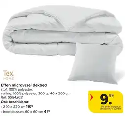 Carrefour Effen microvezel dekbed aanbieding