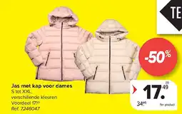 Carrefour Jas met kap voor dames aanbieding