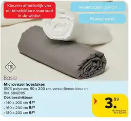 Carrefour Microvezel hoeslaken aanbieding
