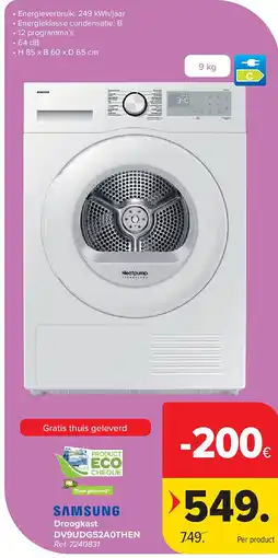 Carrefour Droogkast DV9UDG52A0THEN aanbieding