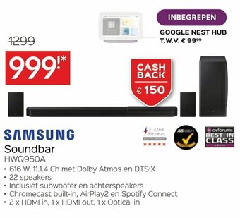 Selexion Samsung Soundbar aanbieding