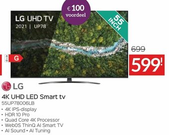 Selexion LG 4K UHD LED Smart tv aanbieding