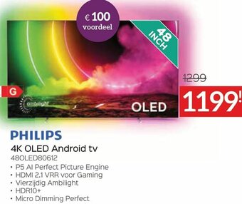 Selexion Philips 4K OLED Android tv aanbieding