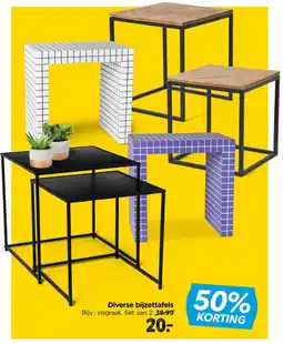 Xenos Diverse bijzettafels aanbieding