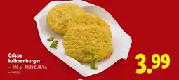 Lidl Crispy kalkoenburger aanbieding