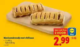 Lidl Mexicanobroodje met chilisaus aanbieding