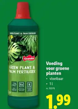 Lidl Voeding voor groene planten aanbieding