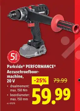 Lidl Accuschroefboormachine, 20 V aanbieding