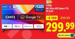 Lidl CHIQ 4K Ultra HD Smart-TV, 55 inch aanbieding