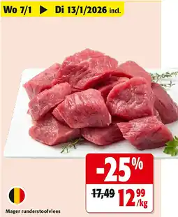 Colruyt Mager runderstoofvlees aanbieding
