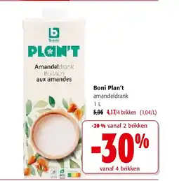 Colruyt Boni Plan’t amandeldrank 1 L aanbieding