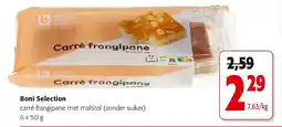 Colruyt Boni Selection carré frangipane met maltitol (zonder suiker) aanbieding