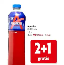 Colruyt Aquarius Red Peach 1,5 L aanbieding