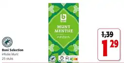 Colruyt Boni Selection infusie Munt 25 stuks aanbieding