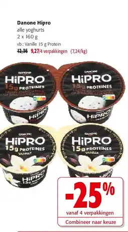Colruyt Danone Hipro Vanille 15 g Protein aanbieding